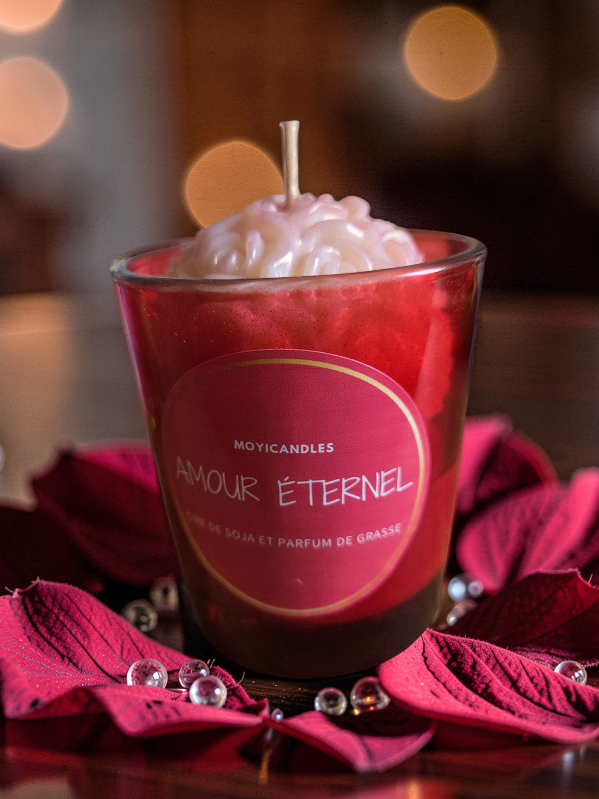 Bougie "Amour éternel"