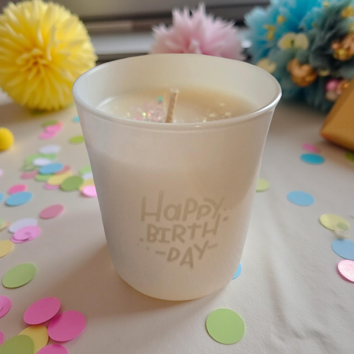 Bougie " Happy Birthday "
