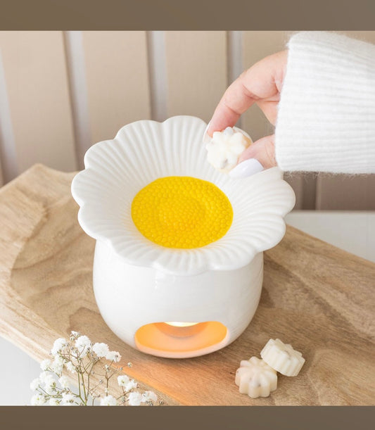 Brûleur à huiles essentielles et fondants parfumés "Flower power"