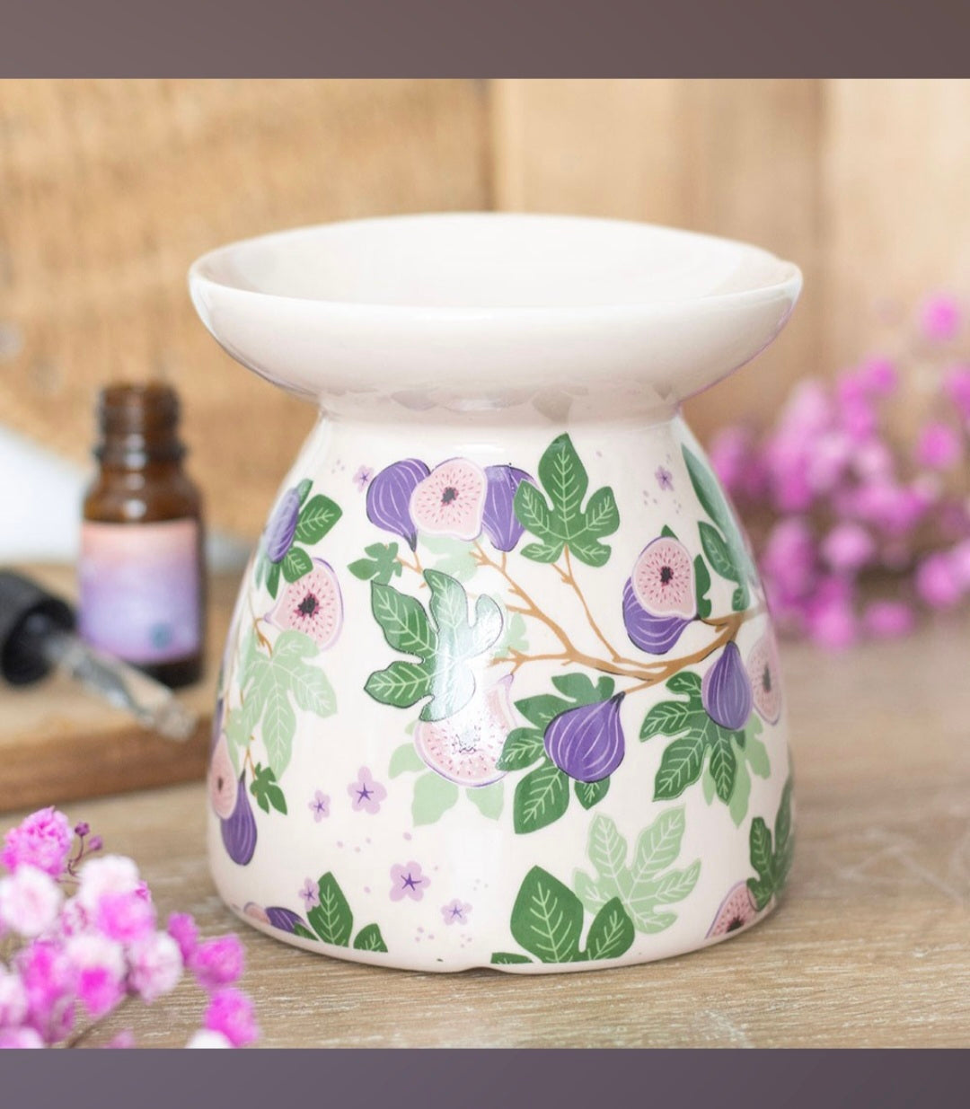 Brûleur à huiles essentielles et fondants parfumés "FIG"