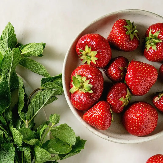 Tablette de  fondants parfumés "Fraise et menthe douce"