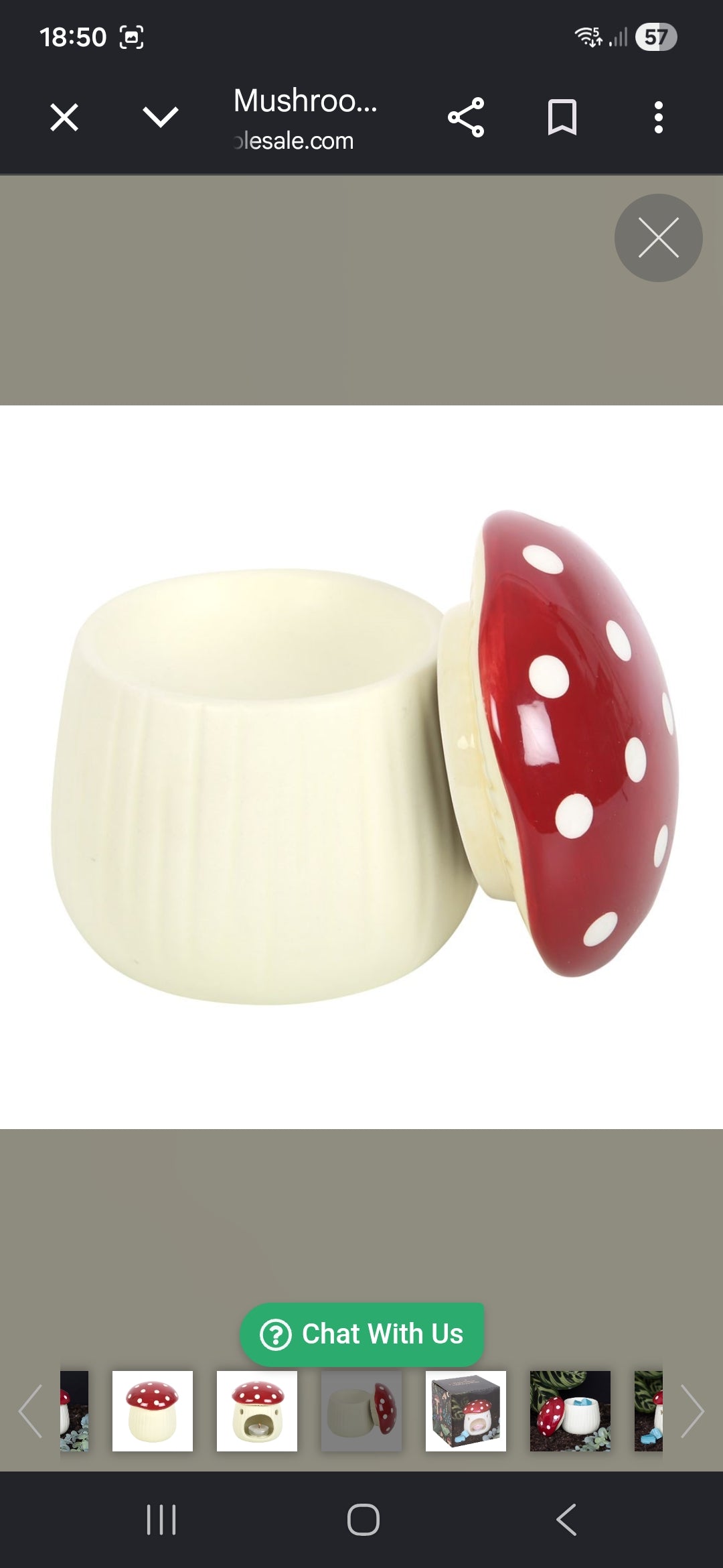 Brûleur de fondants "Champignon des bois"
