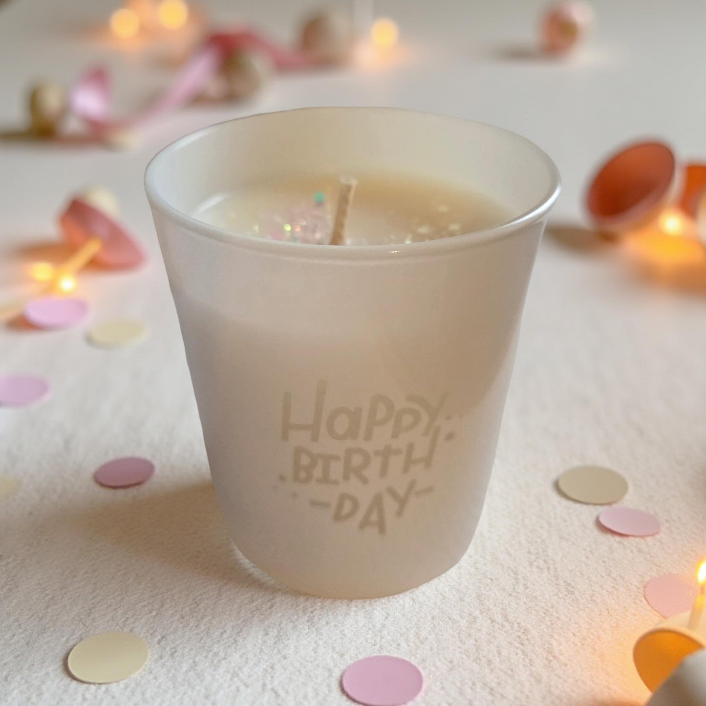 Bougie " Happy Birthday "